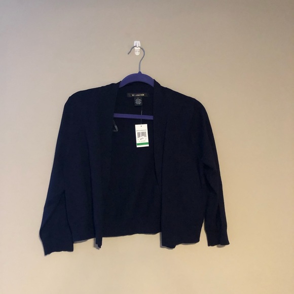 89th & Madison Navy Cardigan - Picture 1 of 5